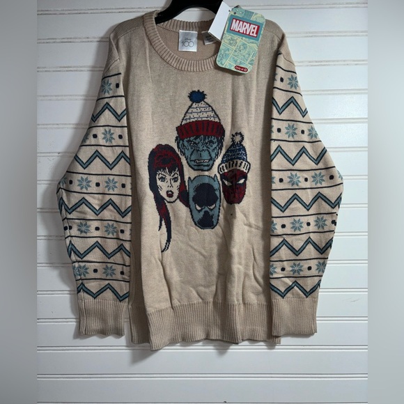 Disney 100 Marvel Superheroes Kids Unisex Boys Ugly Sweater - Picture 10 of 14